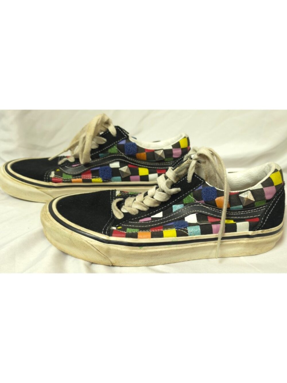 Vans Old Skool 36 DX Anaheim Factory Mix Checkerboard Skate Shoes M-5.5/W-7
